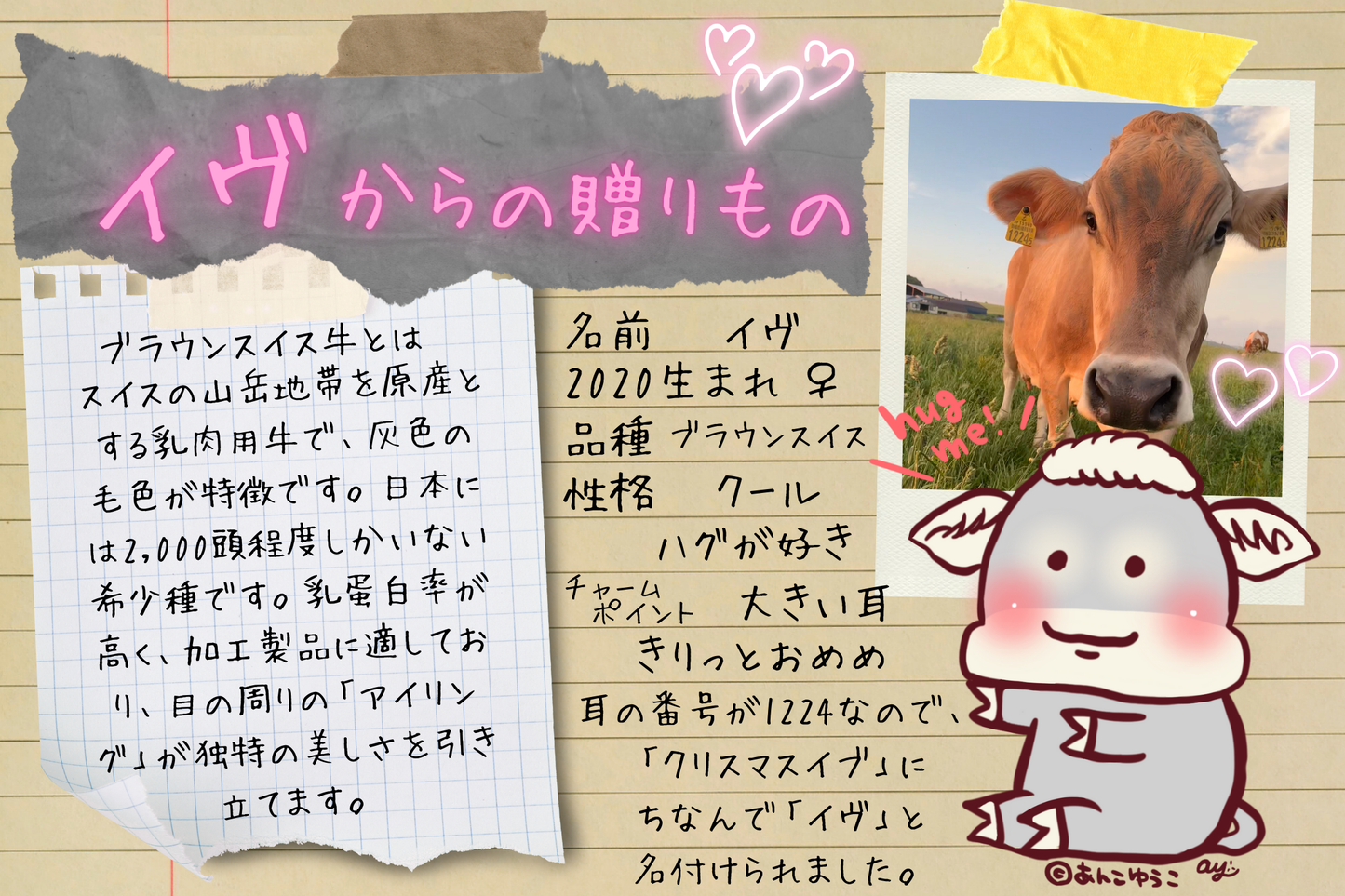 牛で選べるアイスクリーム　3頭食べくらべセット（3個）