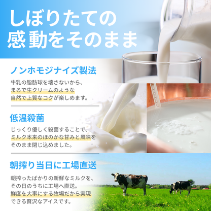 1頭のミルクを丸ごと味わうアイスクリーム（6個セット）